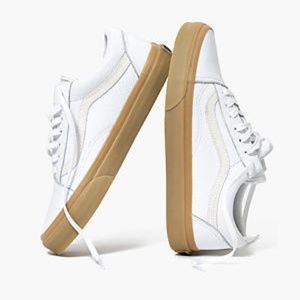 Vans Old Skool White Leather Lace-Up